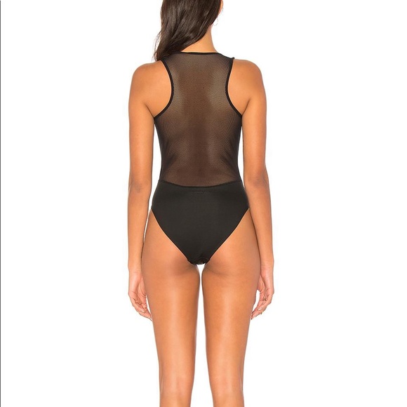 Kendall & Kylie x Revolve Black Mesh Bodysuit - Picture 2 of 4